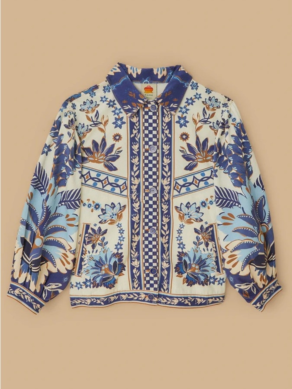 Farm Rio Ana Tapestry Tropical Jacket
